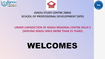 Induction Meeting of IGNOU Students of Annual Programmes July 2020 Session| SPD 29045