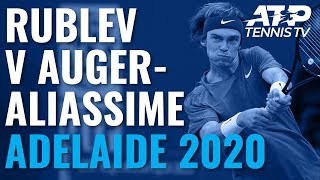 Andrey Rublev vs Felix Auger-Aliassime: Great Shots & Drama | Adelaide 2020