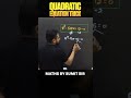 Solve Quadratic Equations in Seconds with this Trick #shorts