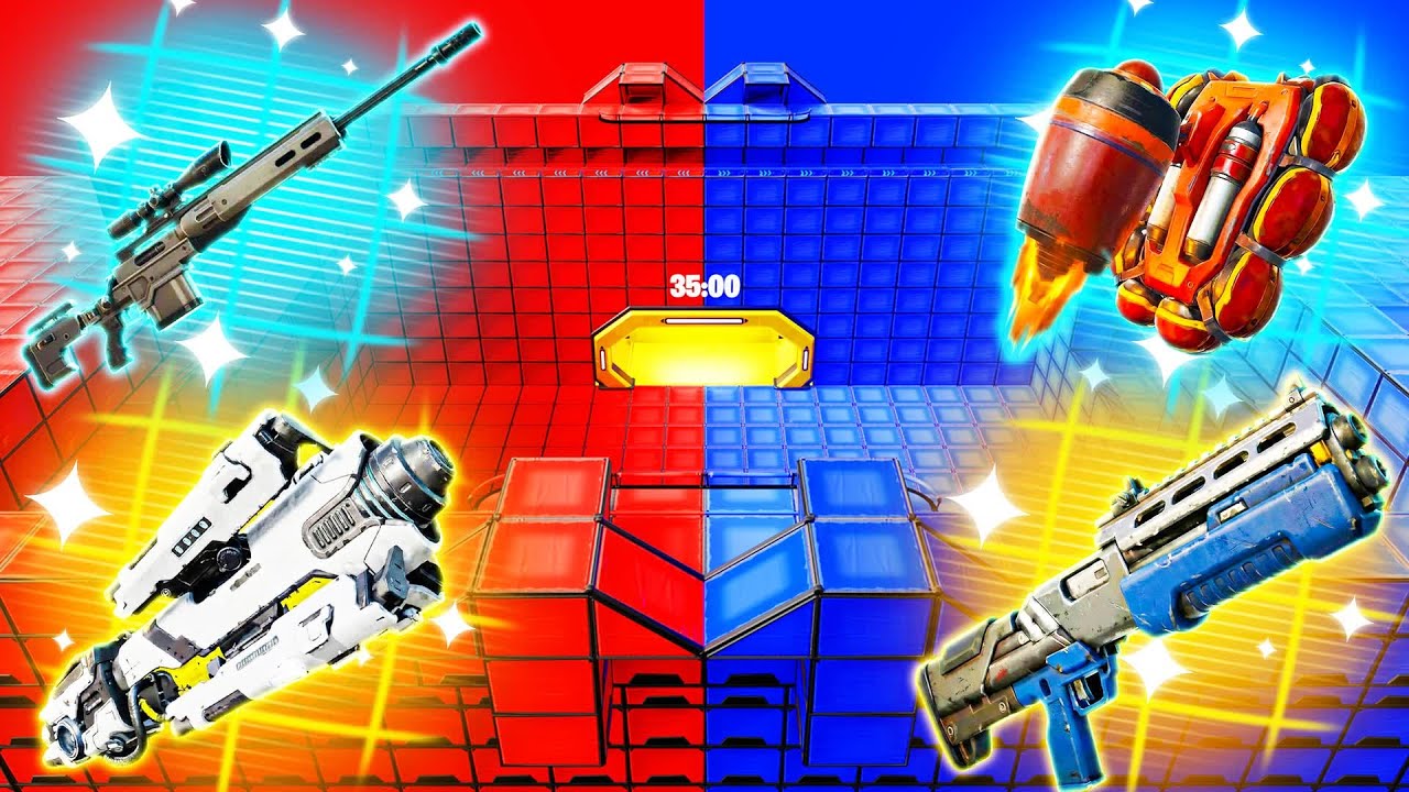 [🚨 CHAIN OF HADES SECRET CODE 🚨] FORTNITE CRAZY RED VS BLUE 🔴🔵 RVB MAP ...