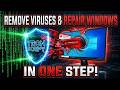 Remove Viruses &amp; Repair Windows in ONE STEP | Tron Script