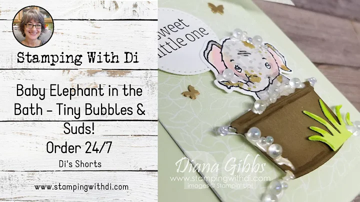 Baby Elephant in Tiny Bubbles & Suds - Di's Shorts...