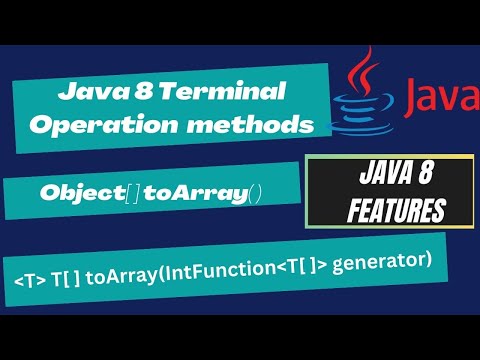 ვიდეო: რა არის toArray მეთოდი Java-ში?