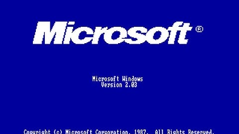 Windows 2.03 on Oracle VM VirtualBox