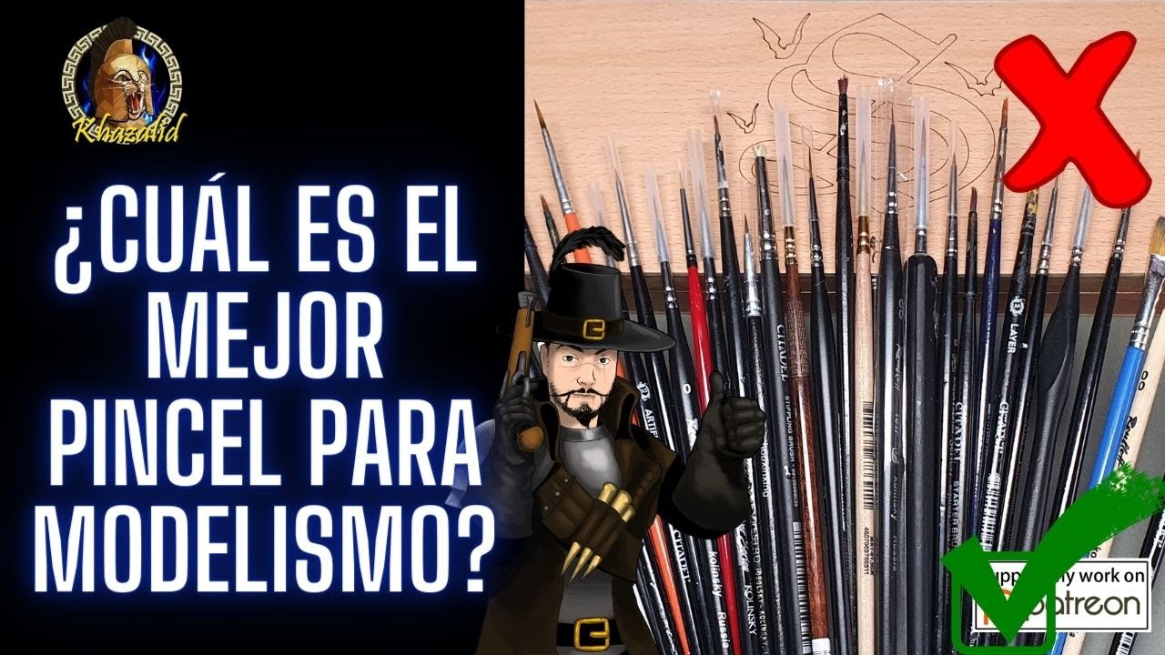 🏅El MEJOR PINCEL🏅MODELISMO y MINIATURAS✓REVIEW PINCELES 