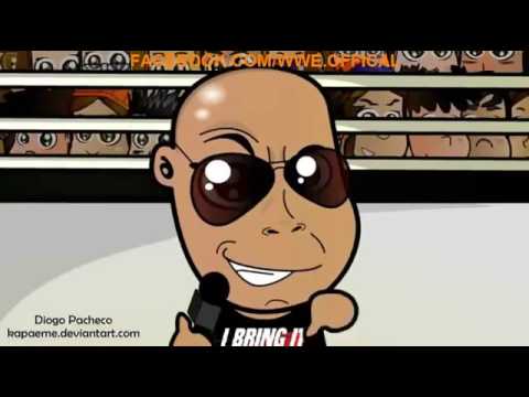 wwe john cena vs rock funny cartoon youtube