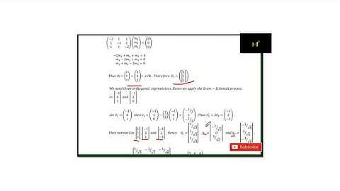 How to orthogonally  diagonalize a matrix and give a spectral decomposition.