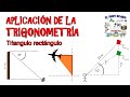 Aplicaciones de la trigonometria en triángulo rectángulo - Ejercicio 2