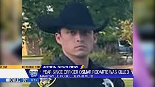 Marysville honors fallen officer Osmar Rodarte 1 year after death