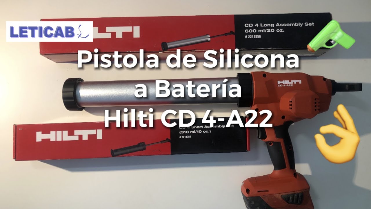 🔫Pistola de Silicona a Batería #HILTI CD 4-A22 