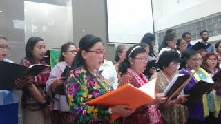 PSJ GPIB MARANATHA DKI pada Ibadah Pengucapan Syukur Kel. Sahureka-Tobing di GPIB PETRUS DKI