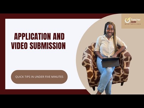 Info in Five Minutes: Application and Video Submission