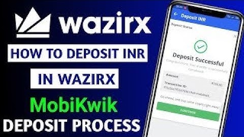 Kannada | How to add funds to Wazirx through Mobikwik in just 2 minute ?