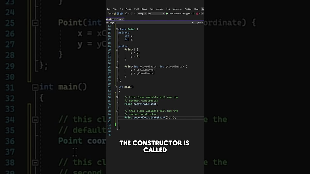 Here's How To Create Class Objects Using Constructors In C++ Programming! #shorts