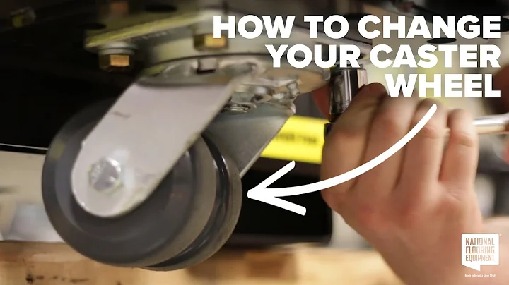 Change Your Caster Wheel Quickly on Your NFE Ride-On Scraper | Maintenance Monday 1