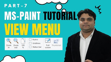 MS Paint View menu in hindi | ms paint full view menu tutorial | learn Microsoft paint Part 7