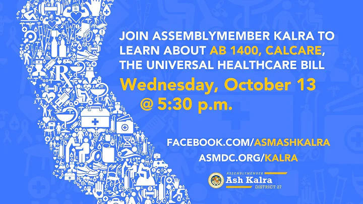 Livestream to talk about the Universal Healthcare Bill AB1400