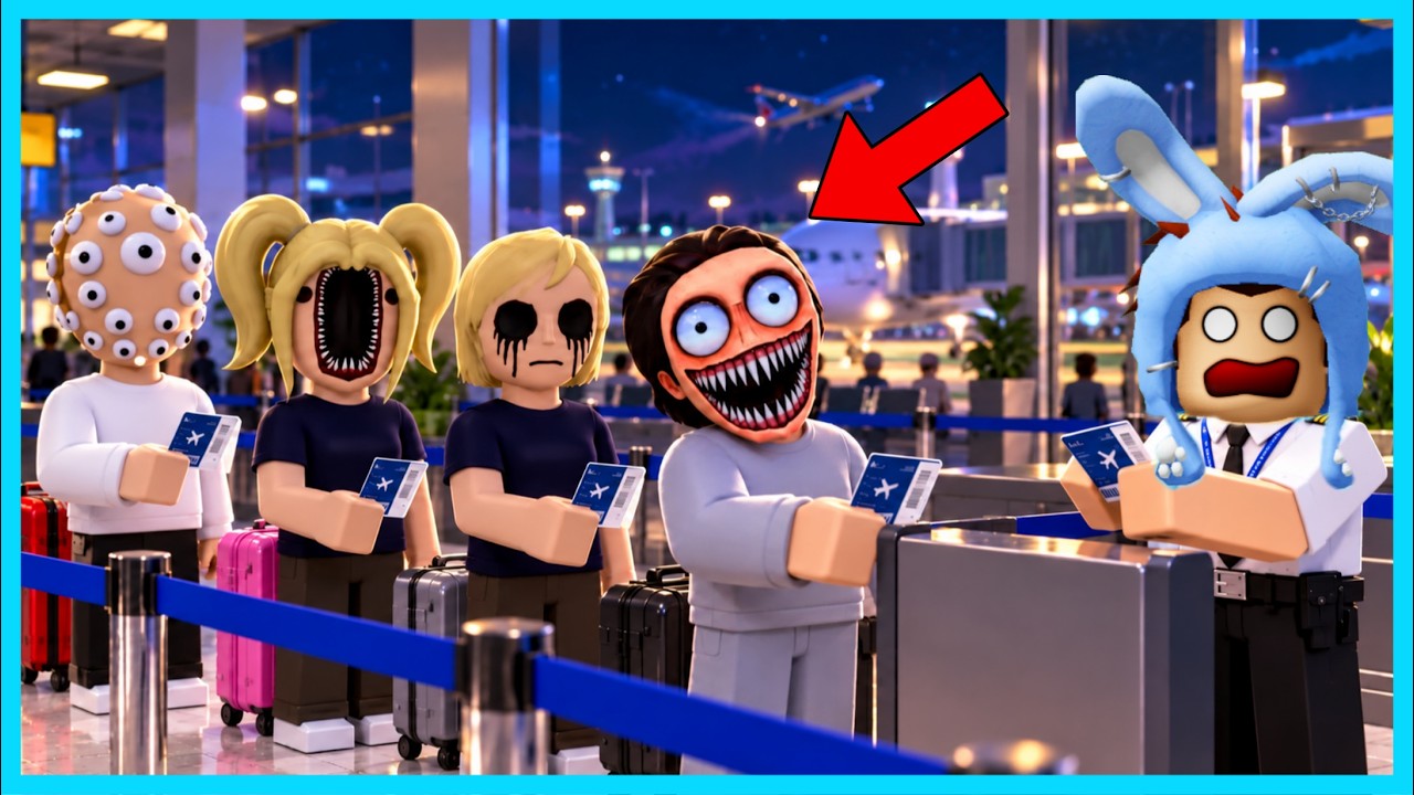 MIPAN & ZUZUZU Bekerja Jaga Bandara Malam Hari Dan Ketemu Anomali Mengerikan! ROBLOX
