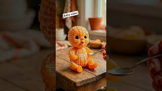 orange baby eating food video asmar # Al video🎥# ai generator