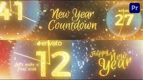Free New Year Countdown 2025 | Free Template for Premiere Pro -