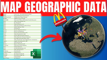 How to 3D Map Geographic Data in Excel🍟🍔