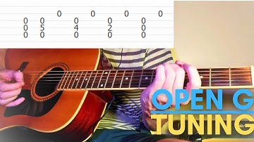 Easy Song in Open G Tuning {With Guitar Tabs}