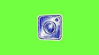 Instagram DIY icon footage green screen 2