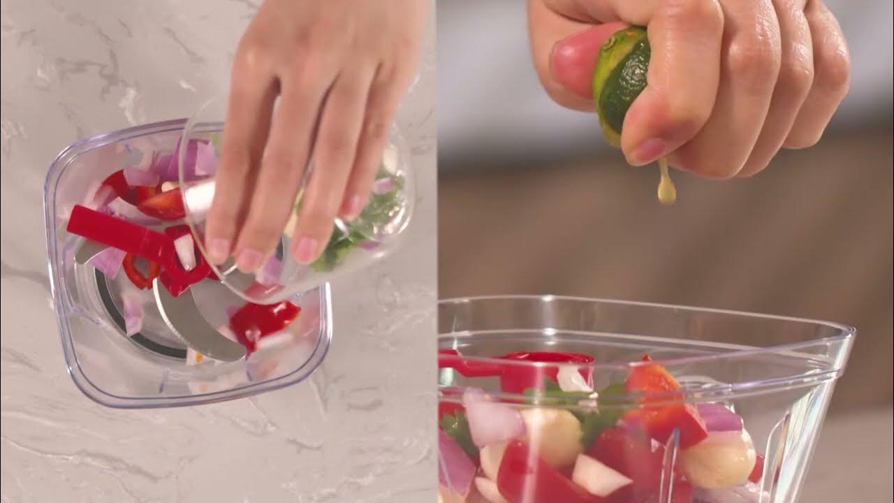 GDL Manual Food Chopper Hand Pull String Onion Chopper Dishwasher Safe