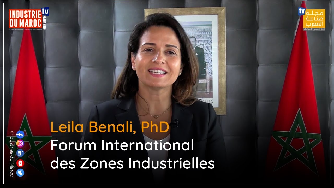 Intervention de Leila Benali lors de la 2e édition du Forum International des Zones Industrielles