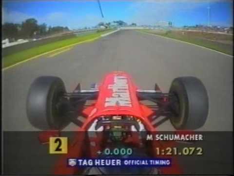 Villeneuve, Schumacher and Frentzen set the same qualifying time during the 1997 European Grand Prix