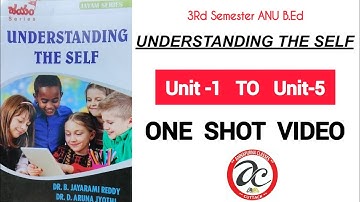 understanding Theself #acharyanagarjunauniversity #3rdsem  #oneshot #marathon #understandingtheself