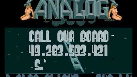 Analog (The Sect) - Space Travel (1992) Amiga Intro