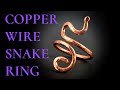 DIY Wire Jewelry- Adjustable Copper Wire Snake Ring