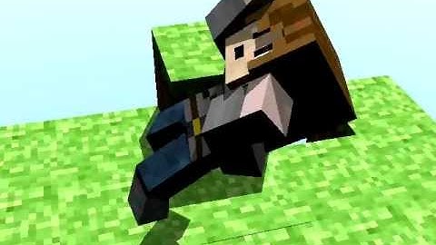 My First Minecraft Blender Animation v2