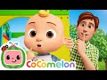 Peekaboo Song with Dad &amp; JJ | Let's Move with CoComelon Nursery Rhymes &amp; Kids Songs