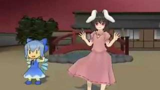 Touhou Mmd White Letter Dance With Cirno Tewi ラジp杯 Youtube