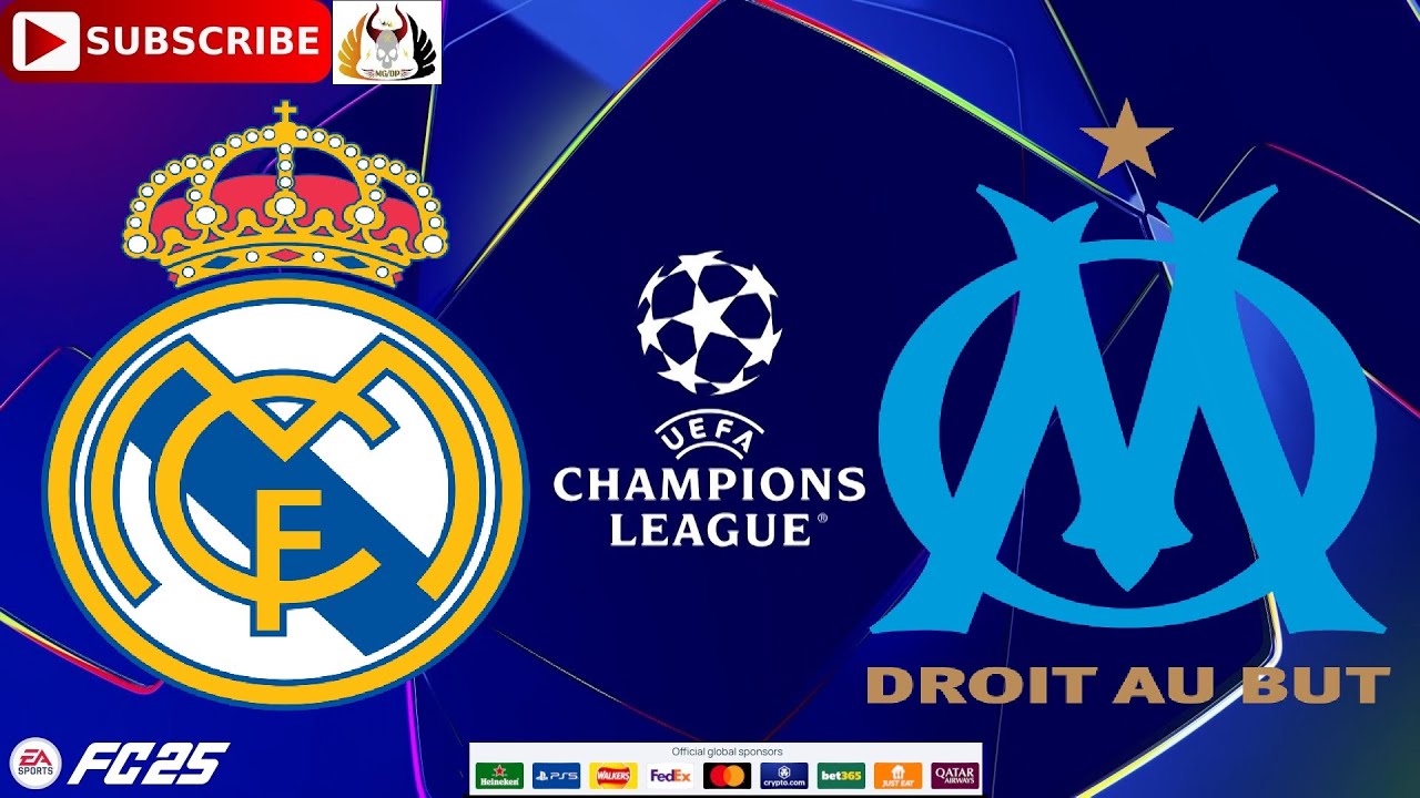 Real Madrid CF vs. Olympique de Marseille 2025/26 UEFA Champions League  Predictions EA Sports FC25