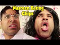 Nasreen eating chips  rahim pardesi  desi tv entertainment  st1r