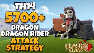 Th14 Blizzard Dragon + Dragon Rider Attack Strategy | Super Wizard Blimp With Invisible Spell | COC