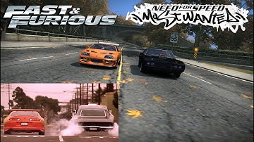 Brian vs Toretto / Supra vs Dodge Charger R/T 