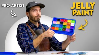 PRO ARTIST vs. JELLY GOUACHE PAINT (a total Disaster?)