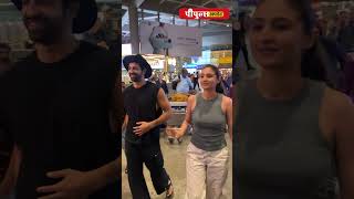 Dhvani Bhhali And Aashim Gulati Returns Mumbai Spotted At Airport