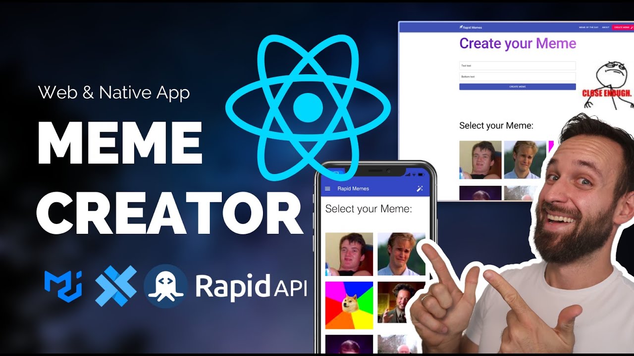 Create Memes Generator App using React-Native - GeeksforGeeks