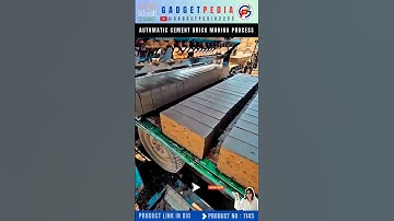 "Mind-Blowing! 🤯 Automatic Cement Brick Making in Action!" #shorts #shortsfeed #youtubeshorts #diy