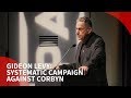 Gideon levy at palexpo corbyn is a victim of a systematic campaign