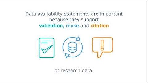Springer Nature Research Data Best Practice –Data Availability Statement