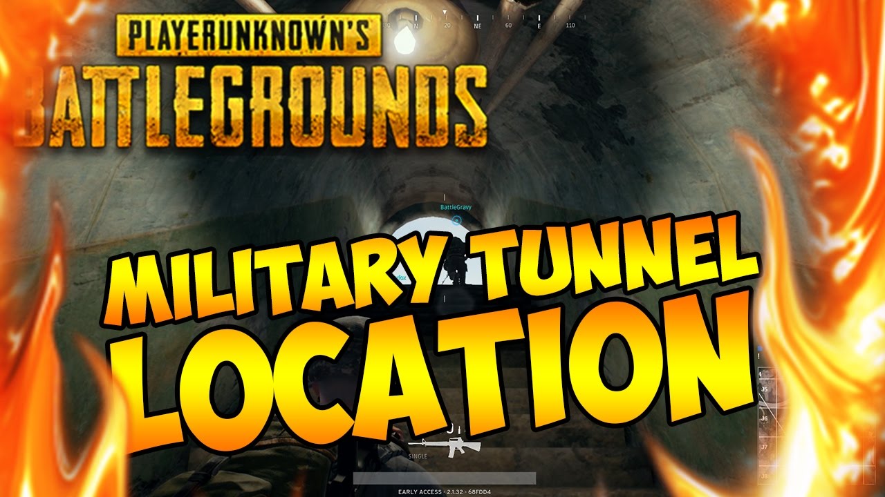 MILITARY TUNNELS LOCATION IN PLAYERUNKNOWN'S BATTLEGROUNDS HOW TO GET TO THE TUNNELS IN PUBG