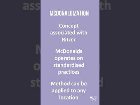 Video: Was ist McDonaldisierung in der Soziologie?