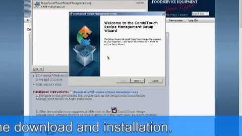 Downloading and Installing Alto Shaam s Recipe Management So