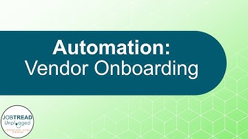 Automation - Vendor Onboarding